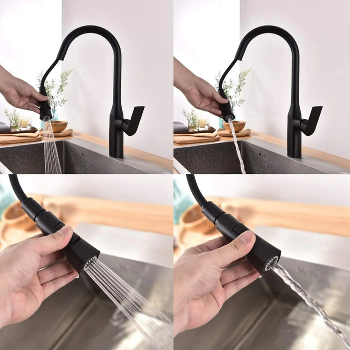 KODAEN-F23134 Single Hole, Pull Down, Sprayer Kitchen Faucet