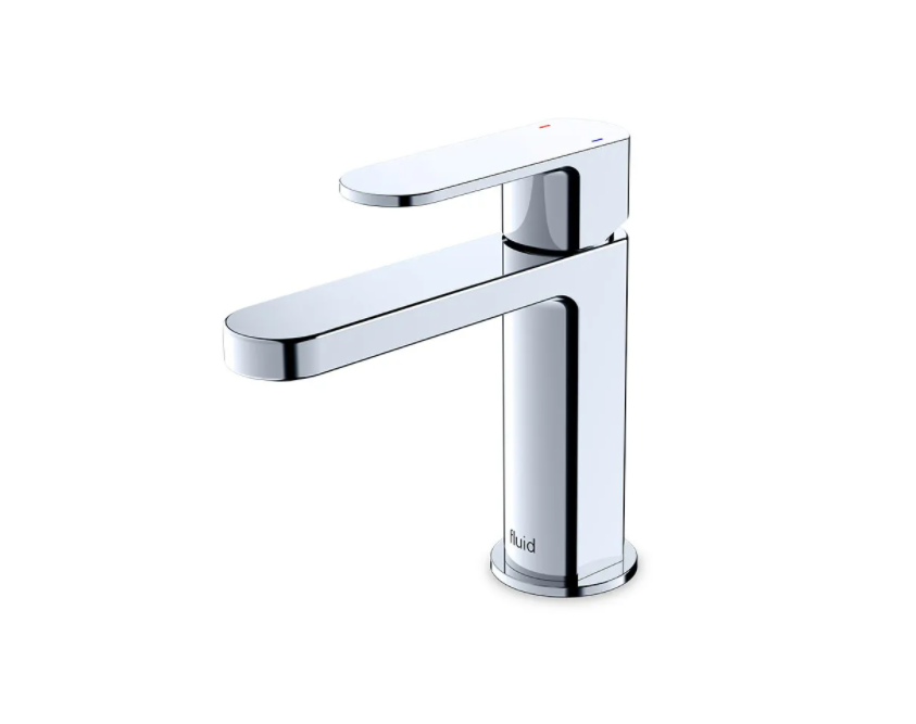 "Fluid- Wisdom"- Single Lever Chrome Bathroom Faucet - Construction Commodities Supply Inc.