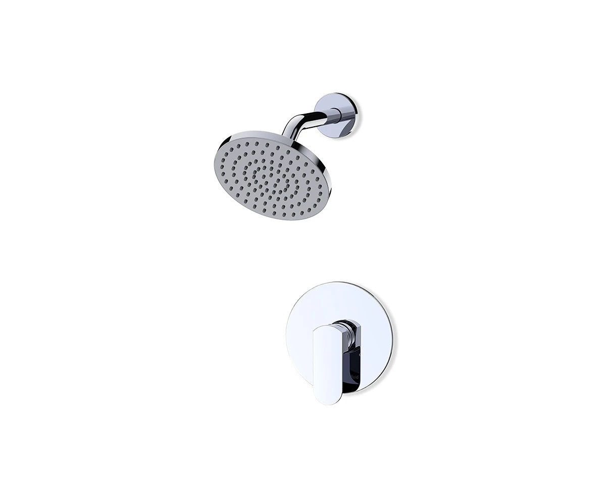 FLUID Wisdom 6” Shower Head + Control valve , Chrome — Construction
