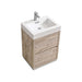 BLISS- 24" Nature Wood, Floor Standing Modern Bathroom Vanity - Construction Commodities Supply Inc.