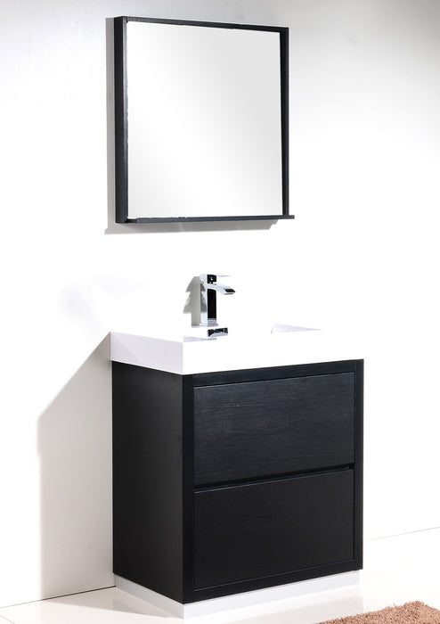 FMB30" Black, Floor Standing Modern Bathroom Vanity