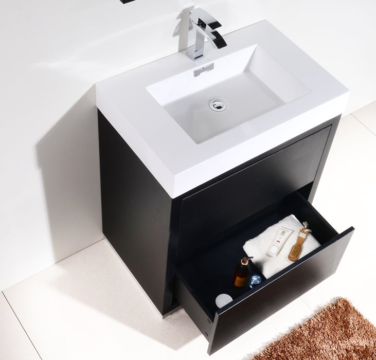 FMB30" Black, Floor Standing Modern Bathroom Vanity