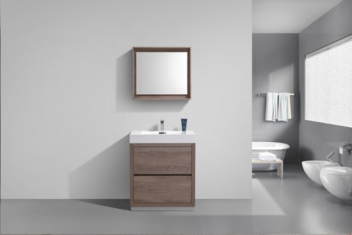 BLISS- 30" BUTTERNUT, Floor Standing Modern Bathroom Vanity - Construction Commodities Supply Inc.