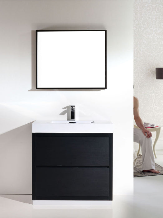 FMB36" Black, Floor Standing Modern Bathroom Vanity
