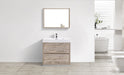 BLISS- 36" Nature Wood, Floor Standing Modern Bathroom Vanity - Construction Commodities Supply Inc.