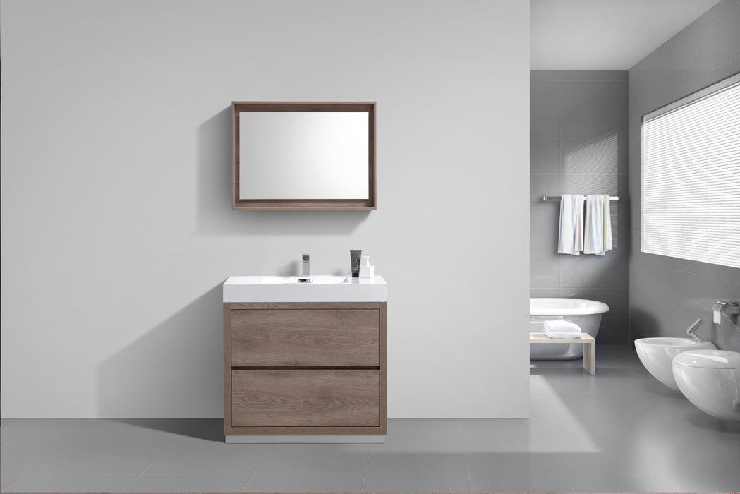 BLISS- 40" BUTTERNUT, Floor Standing Modern Bathroom vanity - Construction Commodities Supply Inc.