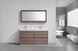 BLISS- 60" BUTTERNUT, Double Sink, Floor Standing Modern Bathroom Vanity - Construction Commodities Supply Inc.