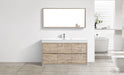 BLISS- 60" Single Sink, Nature Wood, Floor Standing Modern Bathroom Vanity - Construction Commodities Supply Inc.
