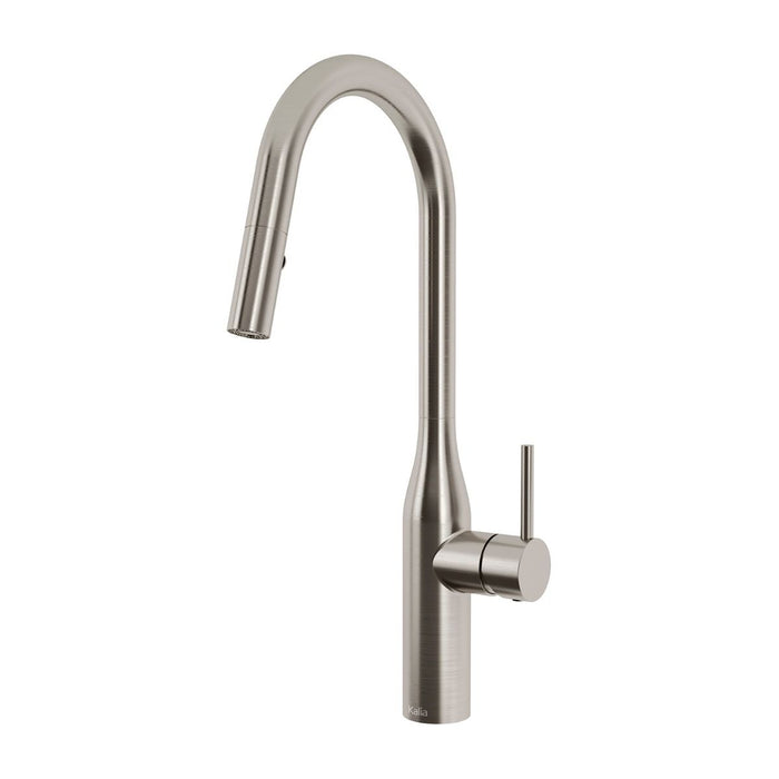 KALIA- KAVIAR- KALIA , Stainless Steel, Pull-Down kitchen faucet with spray head