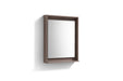 BLISS -24" BUTTERNUT Mirror with Wood trim & Bottom Shelf - Construction Commodities Supply Inc.