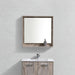 BLISS- 30" Nature Wood, Mirror With Wood Frame and Bottom Shelf - Construction Commodities Supply Inc.
