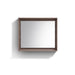 BLISS -36" BUTTERNUT  Mirror with Wood Frame & Bottom Shelf - Construction Commodities Supply Inc.