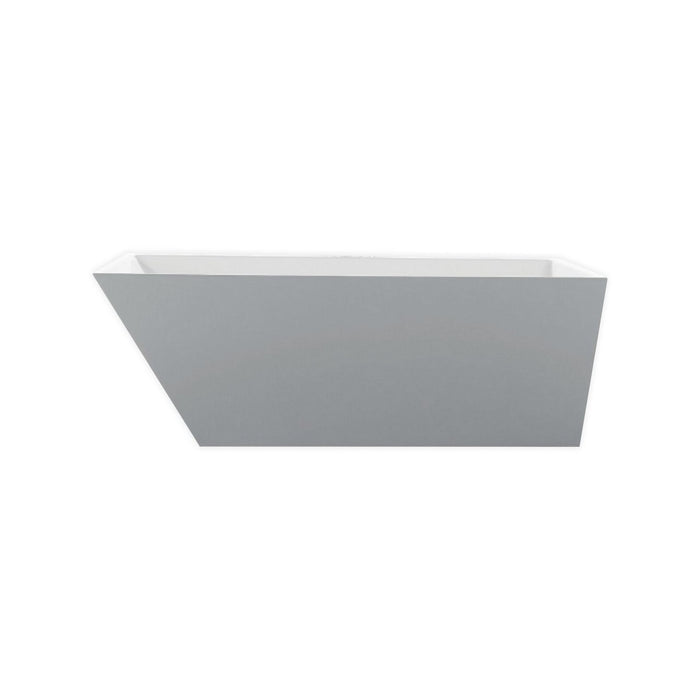 Obliquo- 59" Composite Acrylic Free Standing Bathtub