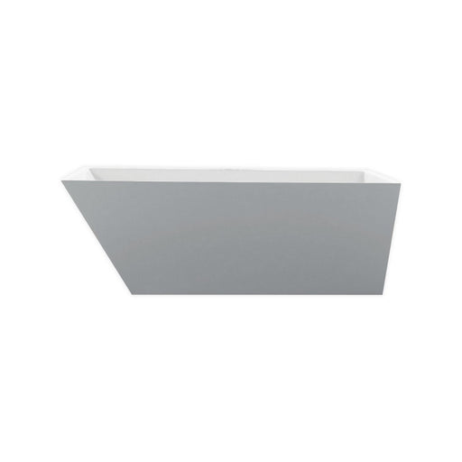 Obliquo- 67" Composite Acrylic Free Standing Bathtub - Construction Commodities Supply Inc.