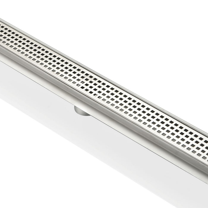 PIXEL GRATE- 28″ Stainless Steel Linear Shower Drain - Construction Commodities Supply Inc.