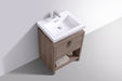 LEVI - 24" Butternut, Floor Standing Modern Bathroom Vanity - Construction Commodities Supply Inc.