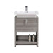 LEVI - 24" High Gloss Ash Grey, Floor Standing Modern Bathroom Vanity - Construction Commodities Supply Inc.