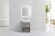 LEVI - 24" High Gloss Ash Grey, Floor Standing Modern Bathroom Vanity - Construction Commodities Supply Inc.