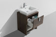 LEVI - 24" Rose Wood, Floor Standing Modern Bathroom Vanity - Construction Commodities Supply Inc.