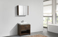 LEVI - 30" Rose Wood, Floor Standing Modern Bathroom Vanity - Construction Commodities Supply Inc.