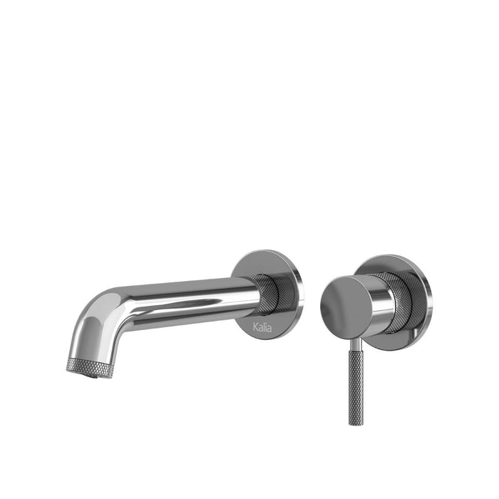 KALIA-PRECISO - WALL-MOUNT LAVATORY FAUCET WITH PUSH DRAIN AND OVERFLOW