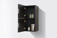 28" High Bathroom Linen Side Cabinets, Black - Construction Commodities Supply Inc.