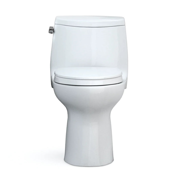TOTO -  MS604124CEFG#01 ULTRAMAX II ONE-PIECE ELONGATED 1.28 GPF UNIVERSAL HEIGHT TOILET WITH CEFIONTECT AND SS124 SOFTCLOSE SEAT, WASHLET+ READY, - COTTON WHITE ** PICK UP IN STORE ONLY **