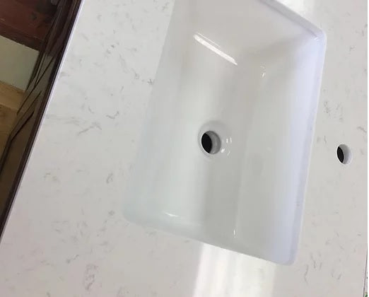 VSD- 30" WHITE Bathroom Vanity With Quartz Countertop
