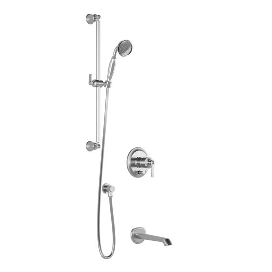 Kalia- RUSTIK PB2 shower systems with pressure balance valve - Chrome