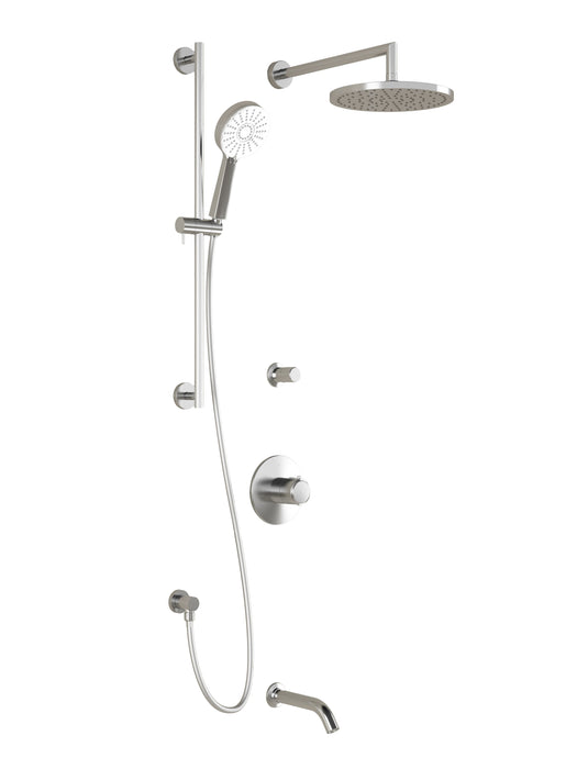 Kalia- CITÉ TD3 Plus -  9" shower systems with thermostatic valve - Chrome