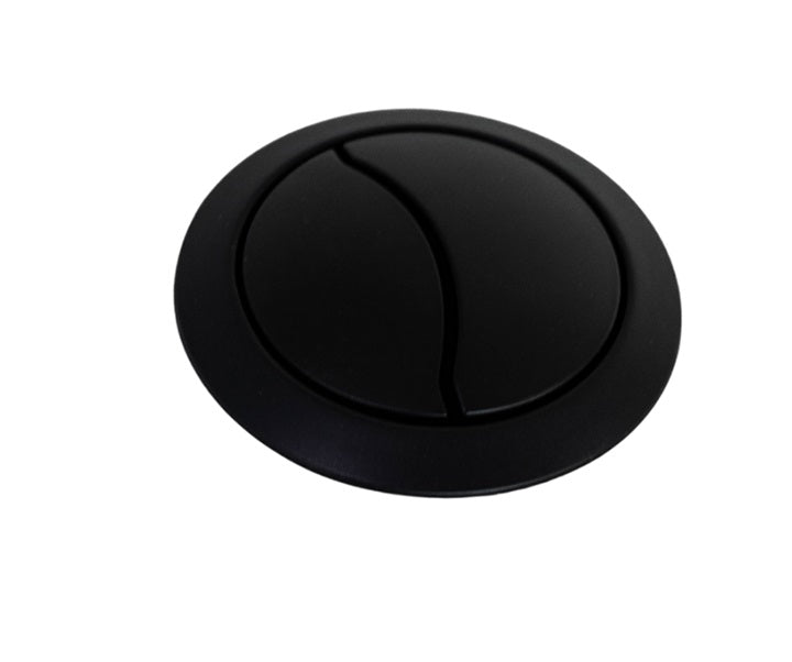 Caroma-Matte Black Dual-Flush Top Mounted Button Kit