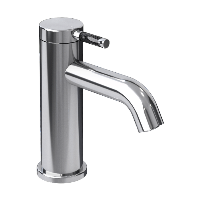 Rubi- Vertigo C, Single-lever basin faucet with Drain, Chrome/ Black