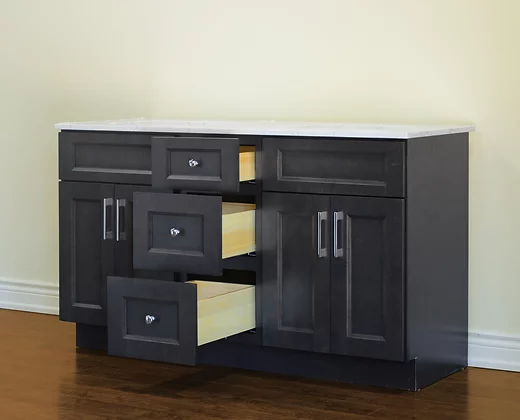 VSD- 60" Double Sink Bathroom Vanity (3 colors) With Quartz Countertop**PICK UP IN STORE ONLY**