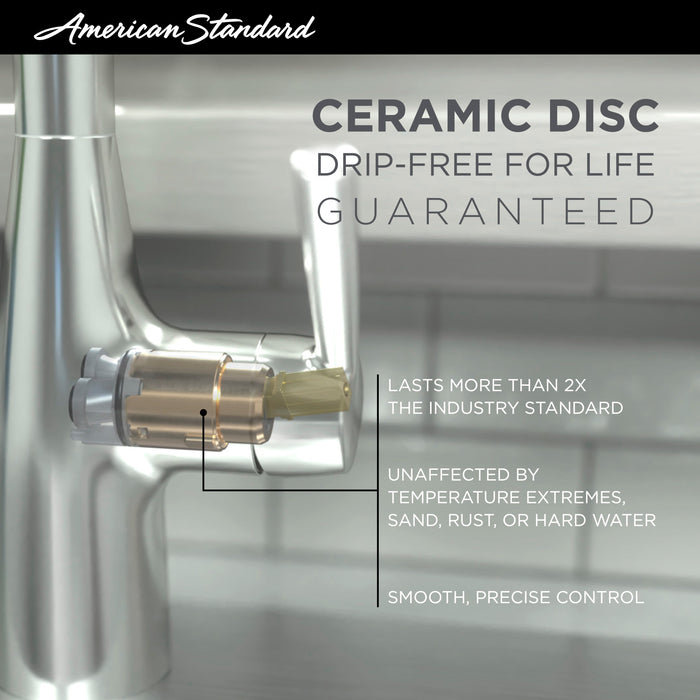 AMERICAN STANDARD - Studio® S Semi-Pro Pull-Down Dual Spray Kitchen Faucet With Spring Spout-Chrome