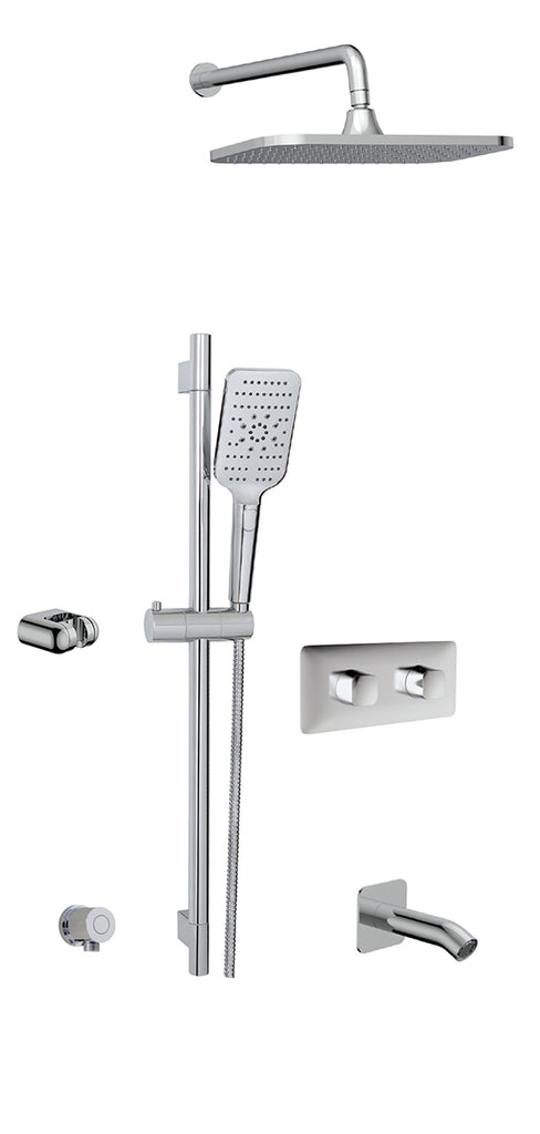 AQUABRASS INABOX02– 3 WAY SHOWER SYSTEM INCLUDING ROUGH IN