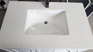 CCS11- 30" White Cabinet , Grey / White Quartz Countertop, Floor Standing Bathroom Vanity - Construction Commodities Supply Inc.