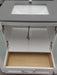 CCS11- 30" White Cabinet , Grey / White Quartz Countertop, Floor Standing Bathroom Vanity - Construction Commodities Supply Inc.